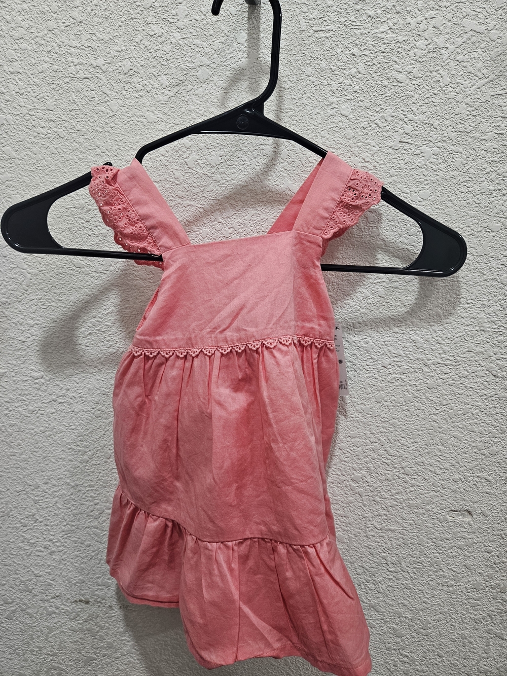 OshKosh B'gosh Pink Eyelet Strap Ruffle Dress